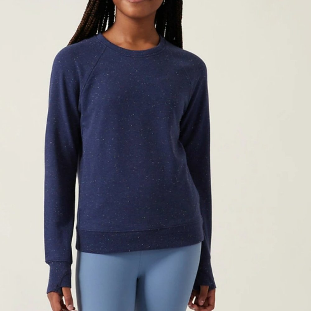 Warm Up Textured Sweatshirt Athleta Girl